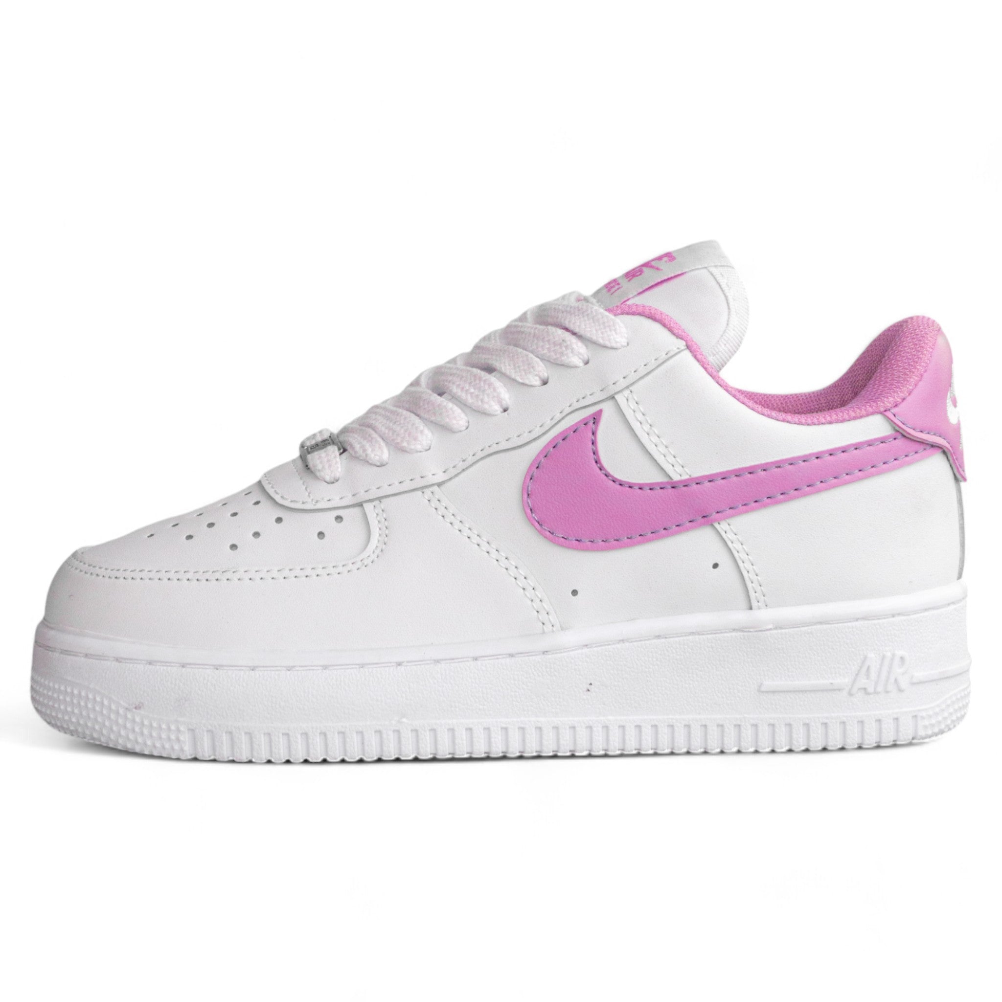 Pantofi sport Nike Air Force 1 Low – alb cu accente mov