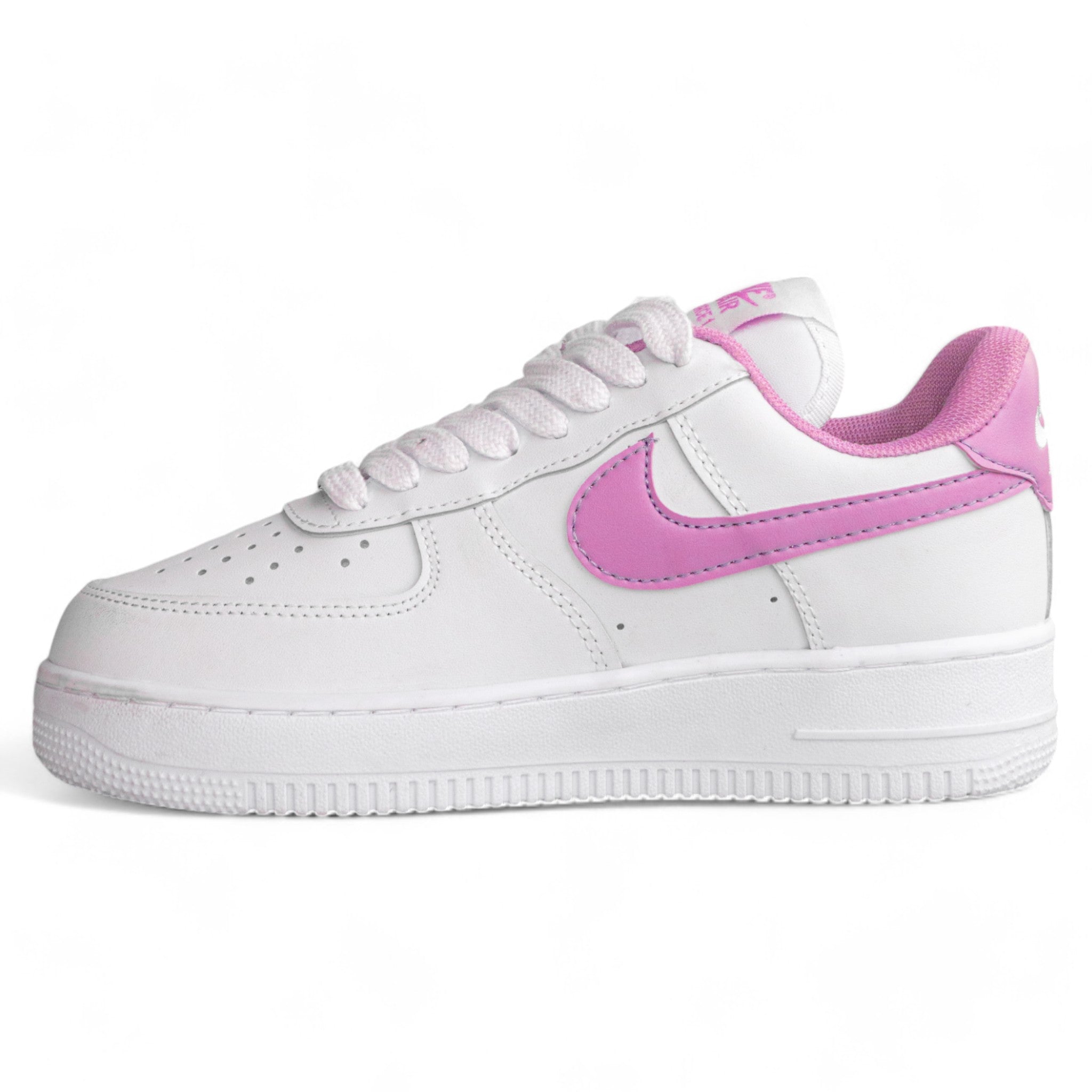 Pantofi sport Nike Air Force 1 Low – alb cu accente mov