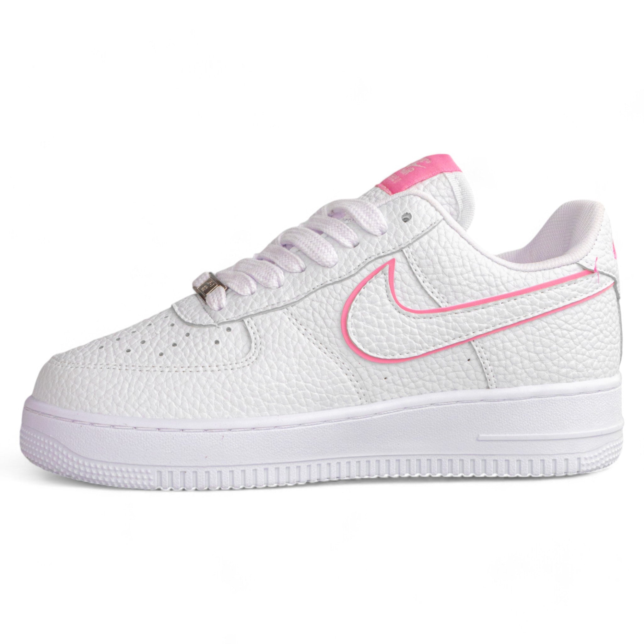 Pantofi sport Nike Air Force 1 Low – alb cu accente roz