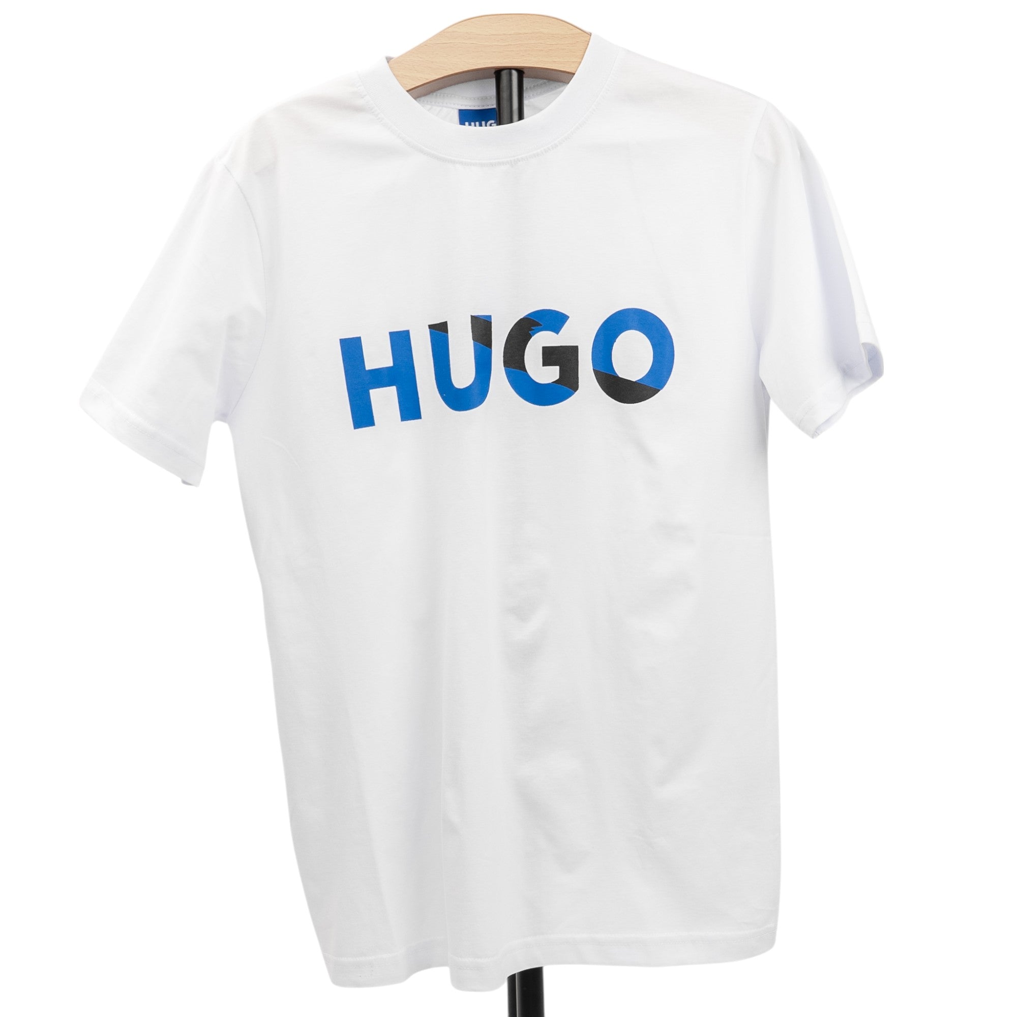 Tricou HALF-BLUE Alb